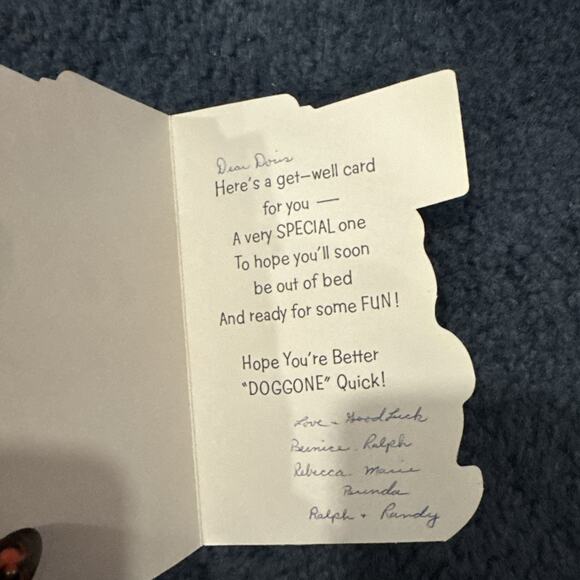 Vintage a lot of 6 used get well cards - Picture 5 of 8